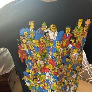 Vintage 2000s Simpsons Entire Character Shirt Size L Pre Owned Y2K